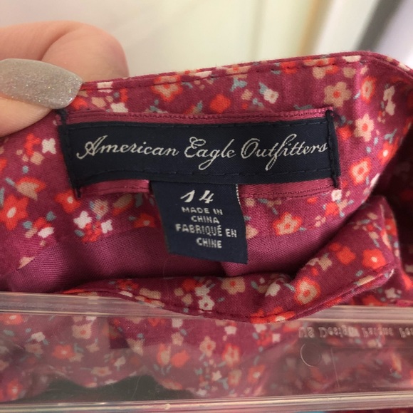 American Eagle Women 14 strapless pink dress - Picture 3 of 3